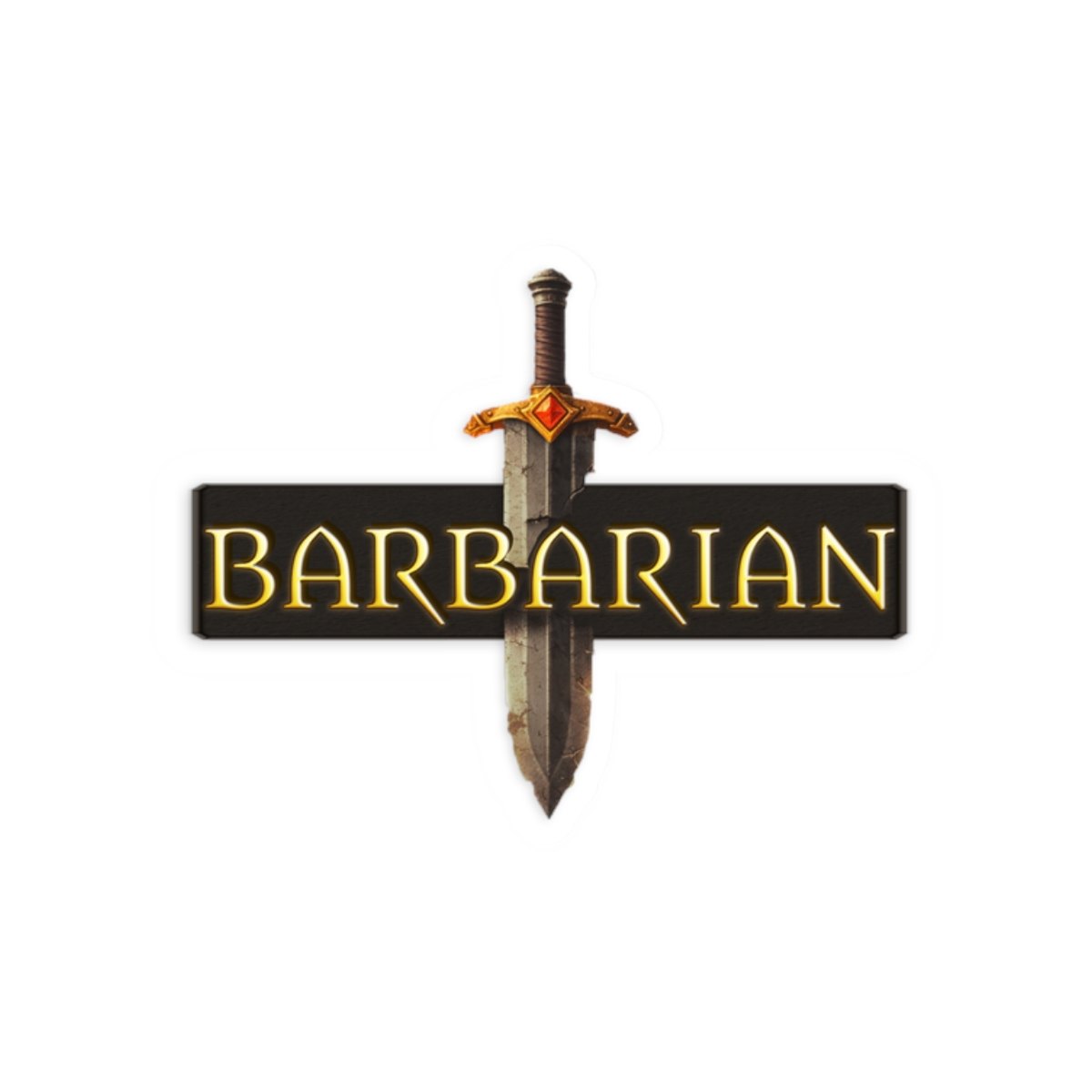 Barbarian Logo Sticker