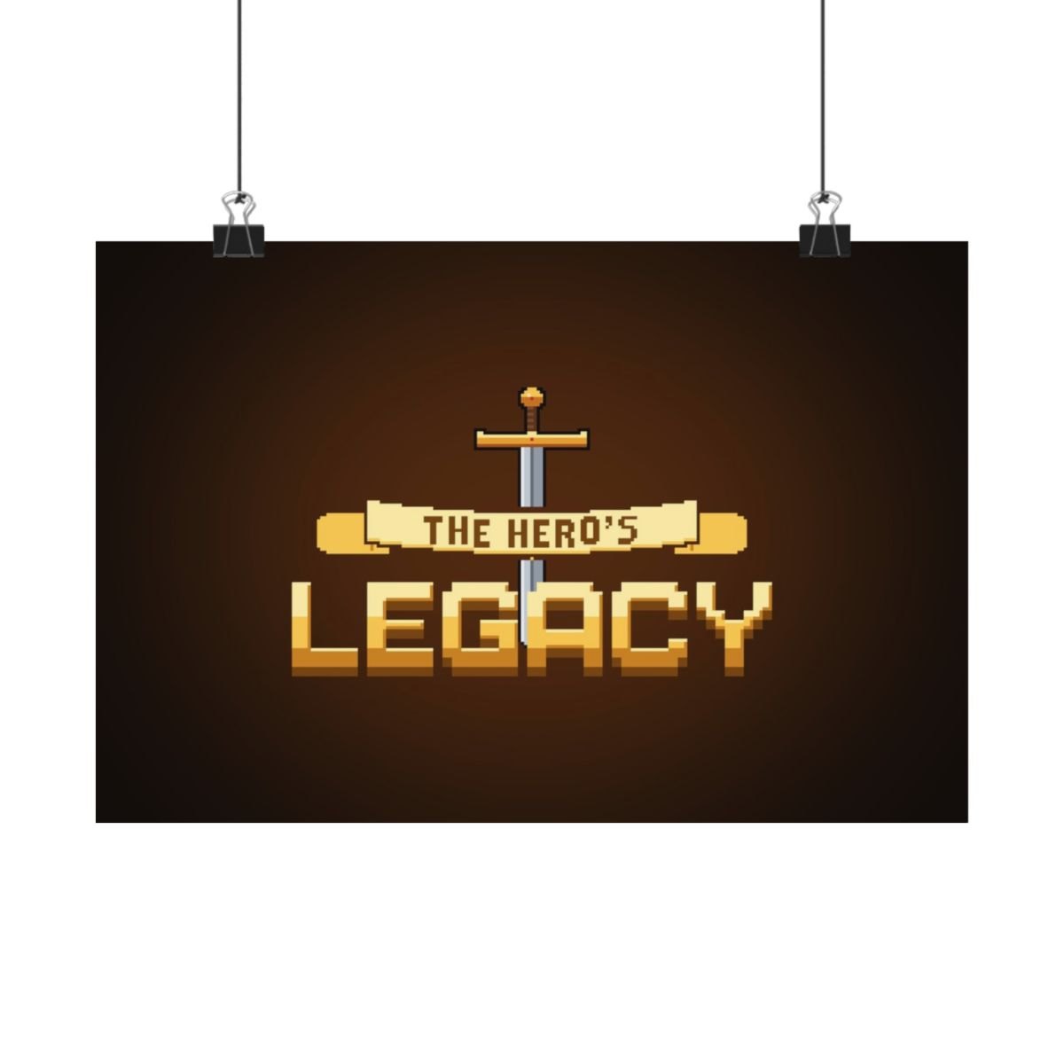 The Hero's Legacy Logo Poster